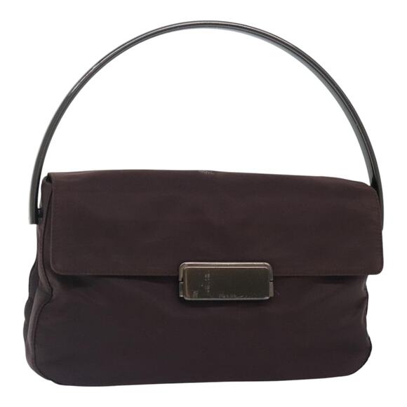 PRADA Hand Bag Nylon Brown - Picture 1 of 16